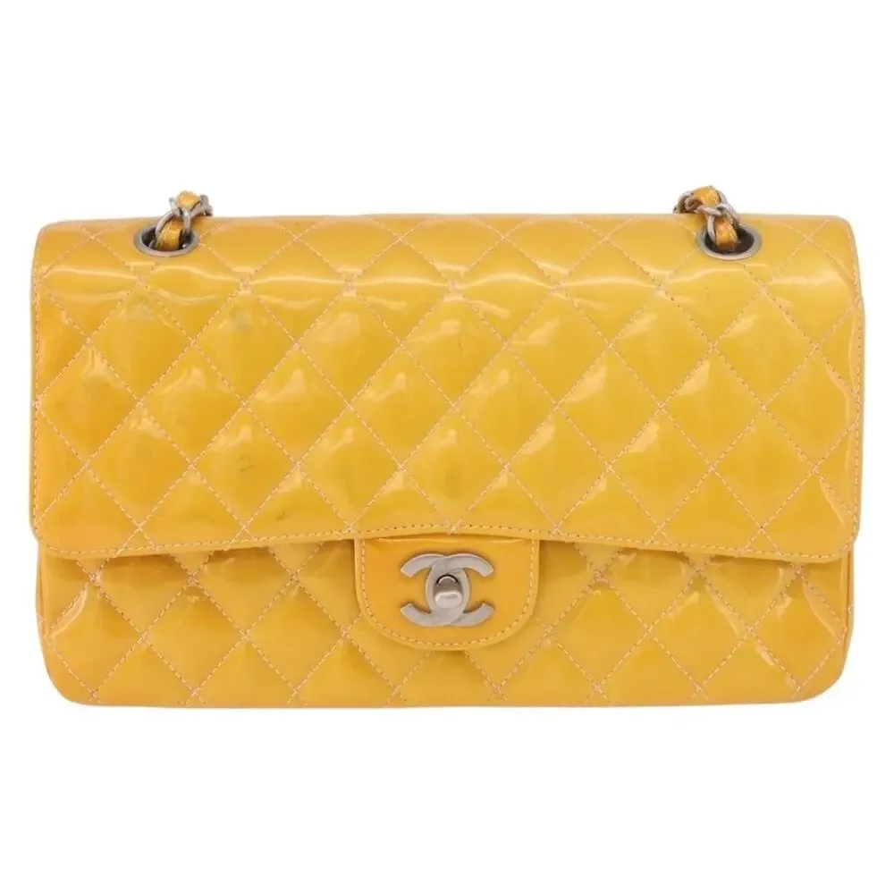 Chanel Chain Matelasse 25 Shoulder Bag Yellow